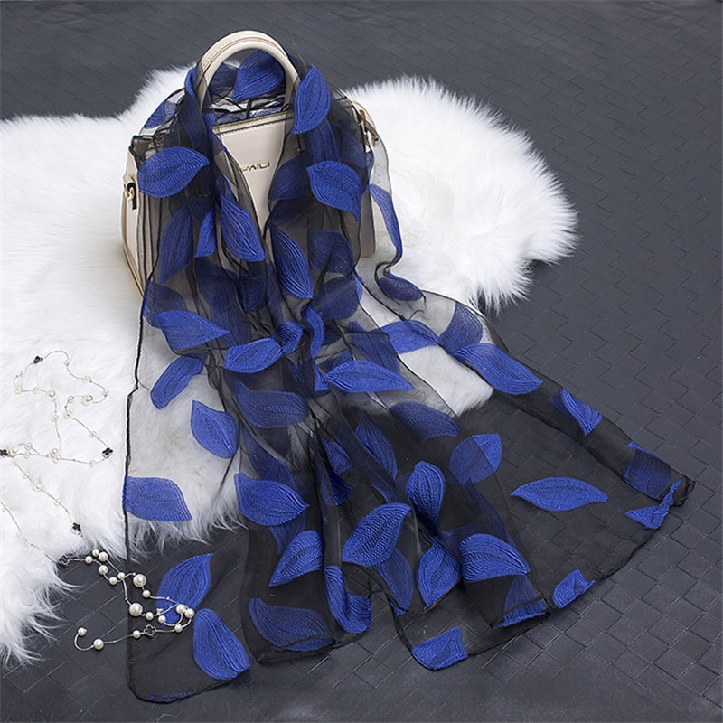 die Seide schal frauen sommer brise leichte schier schals und wickelt bandana Strand Organza Blick spitze hohl schals fo damen