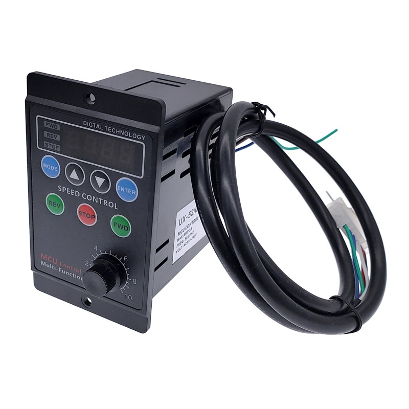UX-52 400W Mcu Controle Multifunctionele Digitale Display Motor Speed AC220V Pinpoint Regulator Controller Vooruit En Achteruit 50/60Hz