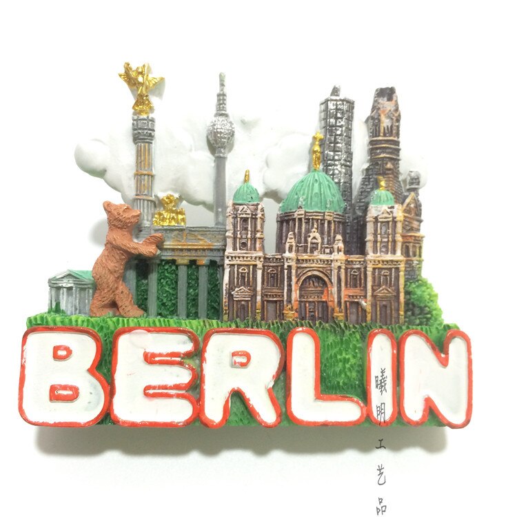 Fridge Magnet Souvenir Travel Collection Landmark Ancient Building In Berlin Germany Refrigerator Magnets Sticker Crafts Decor: 2