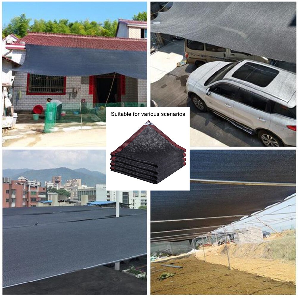 90% Shade Fabric Sun Shade Cloth Waterproof Garden Netting Mesh with Grommets for Pergola Cover Canopy with Bungee Balls