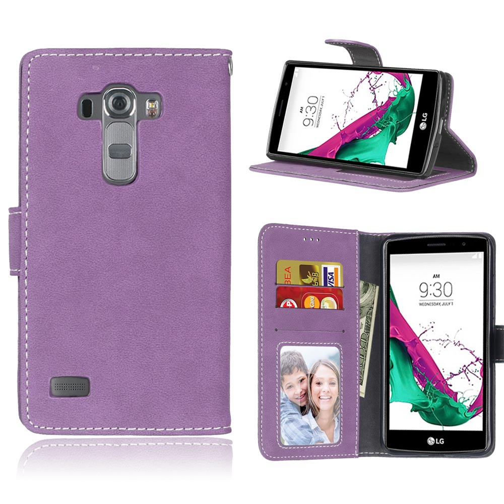 Retro Filp Leather Wallet Stand Phone Case for LG G4 Beat G4S H736 H735 Covers with Card Holder Stand Cover for LG G4 Beat Bags