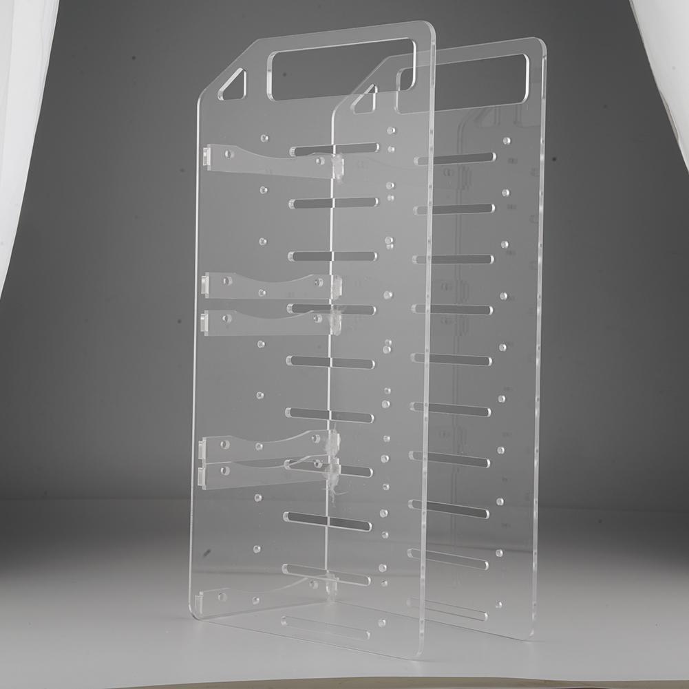 DIY Acryl Festplatte Halterung transparent Festplatte Regal Schreibtisch Computer Externe Speicher Kasten HDD Festplatten KäFeige