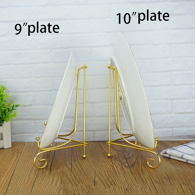 Iron Display Stand Gold Ijzeren Ezel Plaat Display Photo Holder Stand, Displays Foto Frames, Kookboeken, Decoratieve Platen