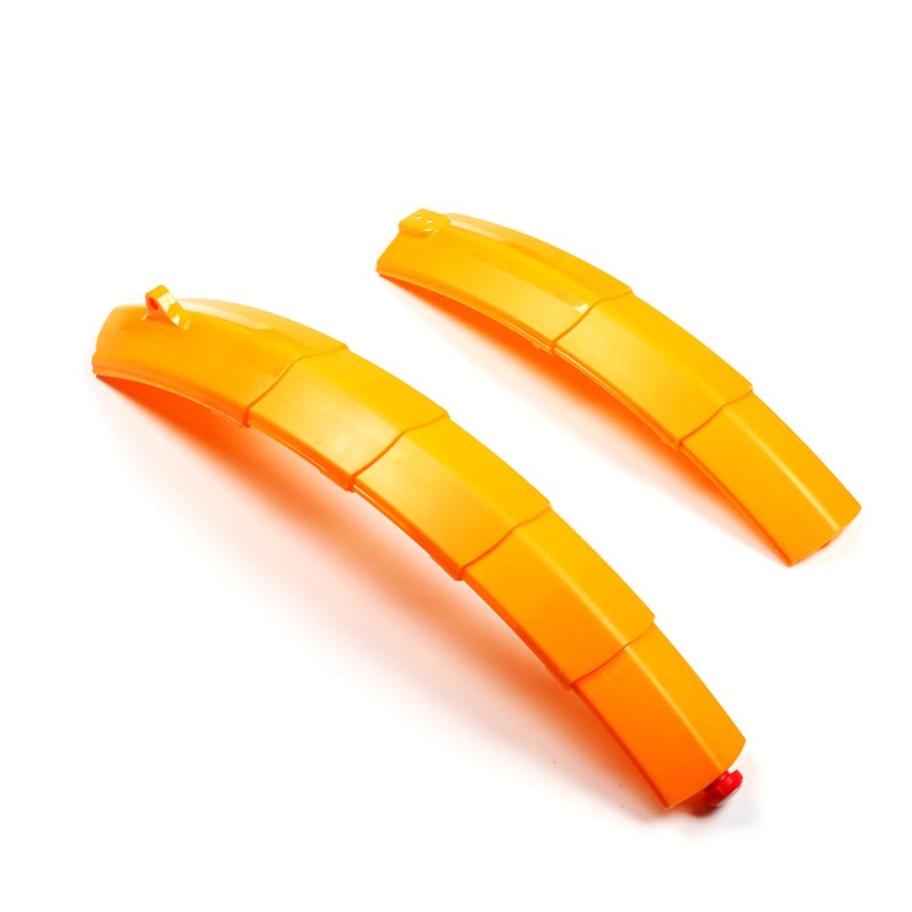Bike Mudguard Telescopic Folding Mountain Road Bicycle Fender with Rear Mudguard for Mountain Bikes Mudguard Bicycle Accessories: Orange