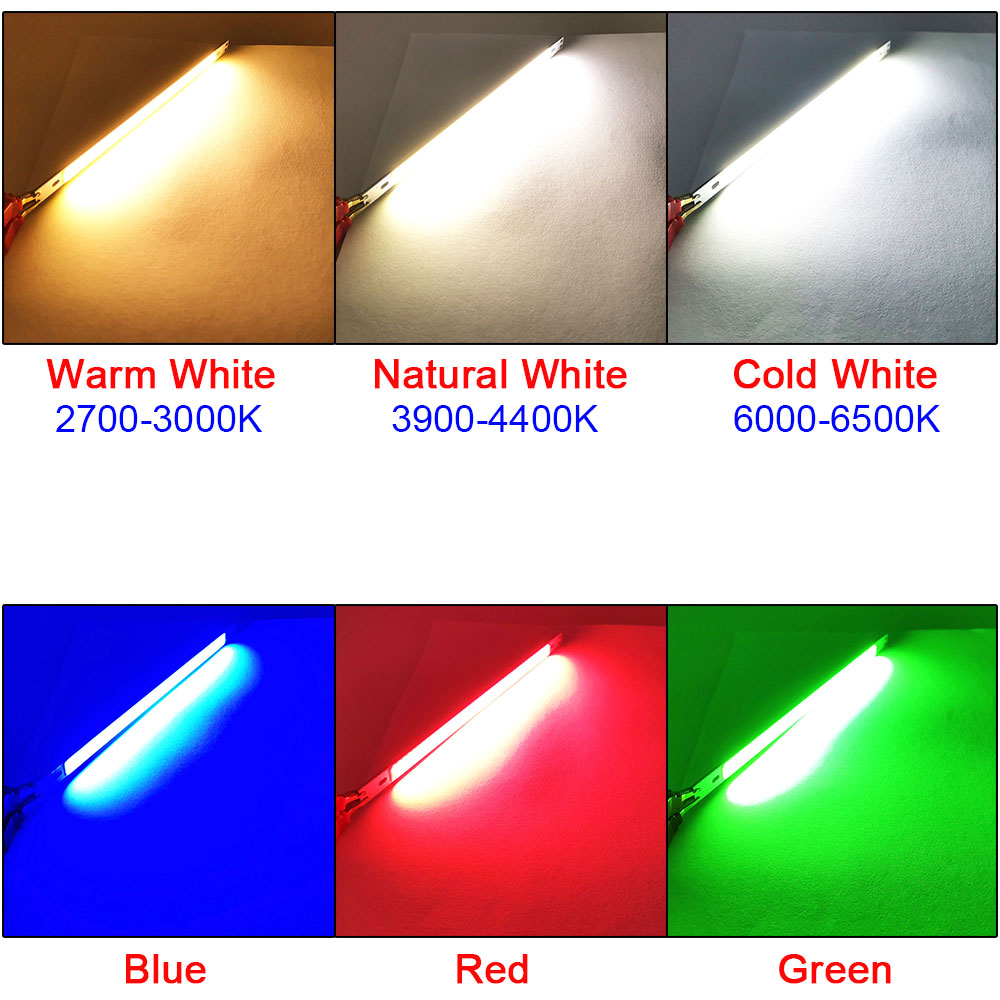 Fjernstyrt led-barlys, dimbar cob led-lampe, 200mm cob-stripe med dimmer, 12v 220v 10v led-belysning for diy-dekor, bilpærer