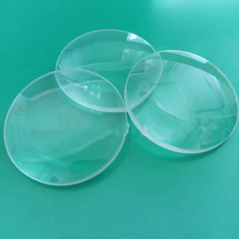 Factory produces and processes 39 MM double convex magnifying glass piece glass lens super white magnifying glass