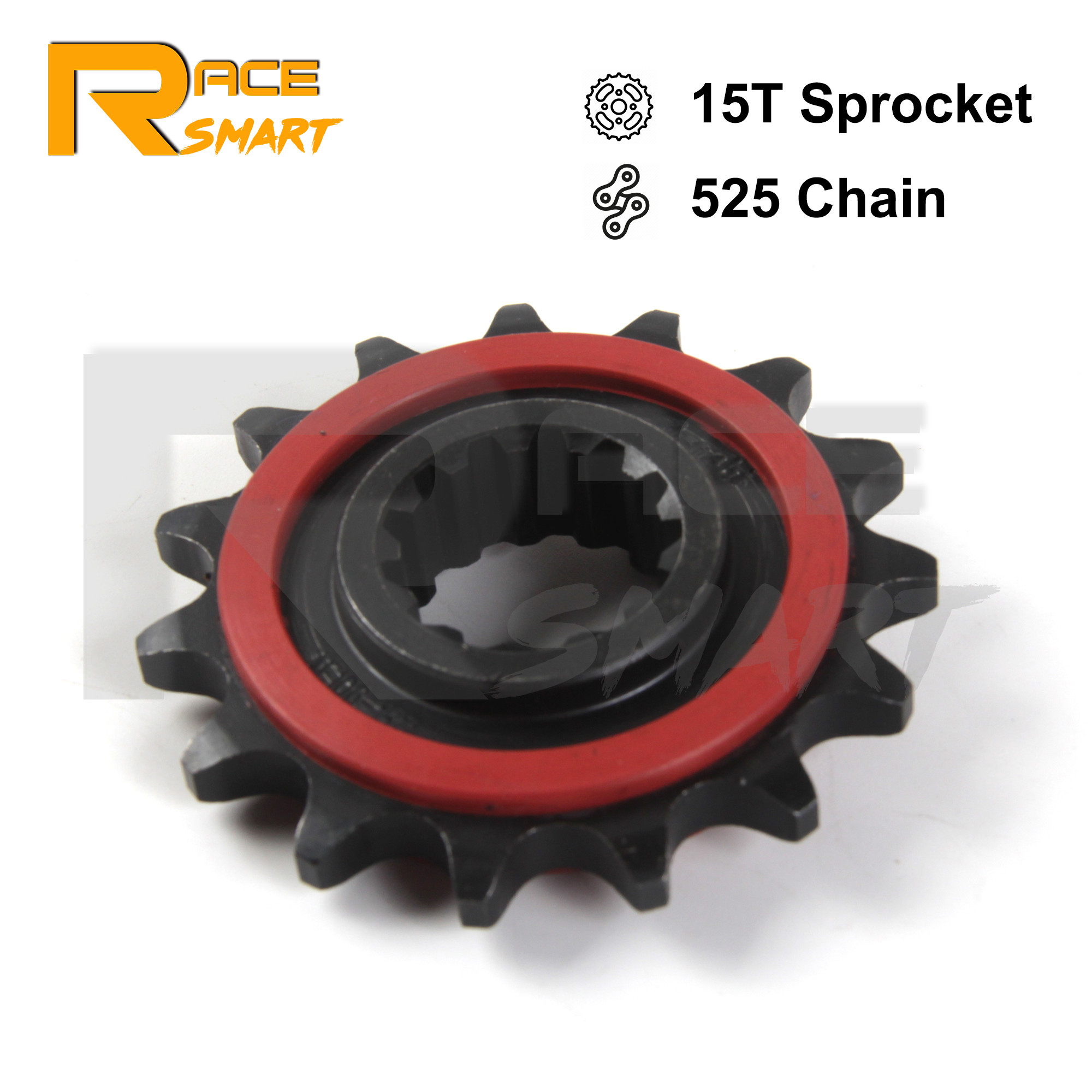 525 Chain CBR650 R Motorcycle Rubber Cushioned Front Rear Sprocket Part For HONDA CBR650F CBR650FA: 1 PCS Front