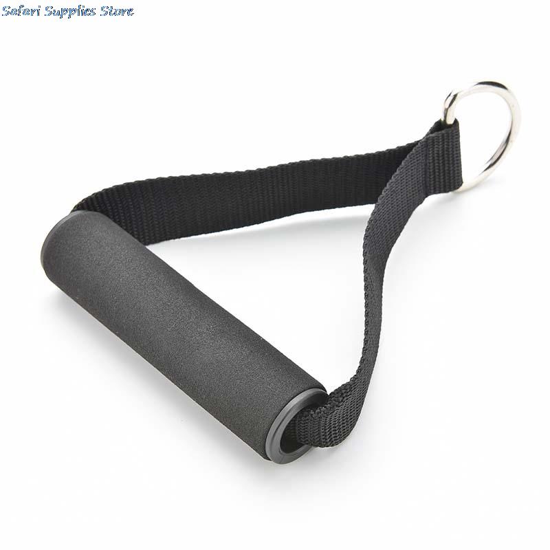 1 Pcs D Ring Pull Touw Handvat Arm Tricep Pulldown Training Touw Handvat V Bar Gym Training Armen Sterkte Fitness zwart