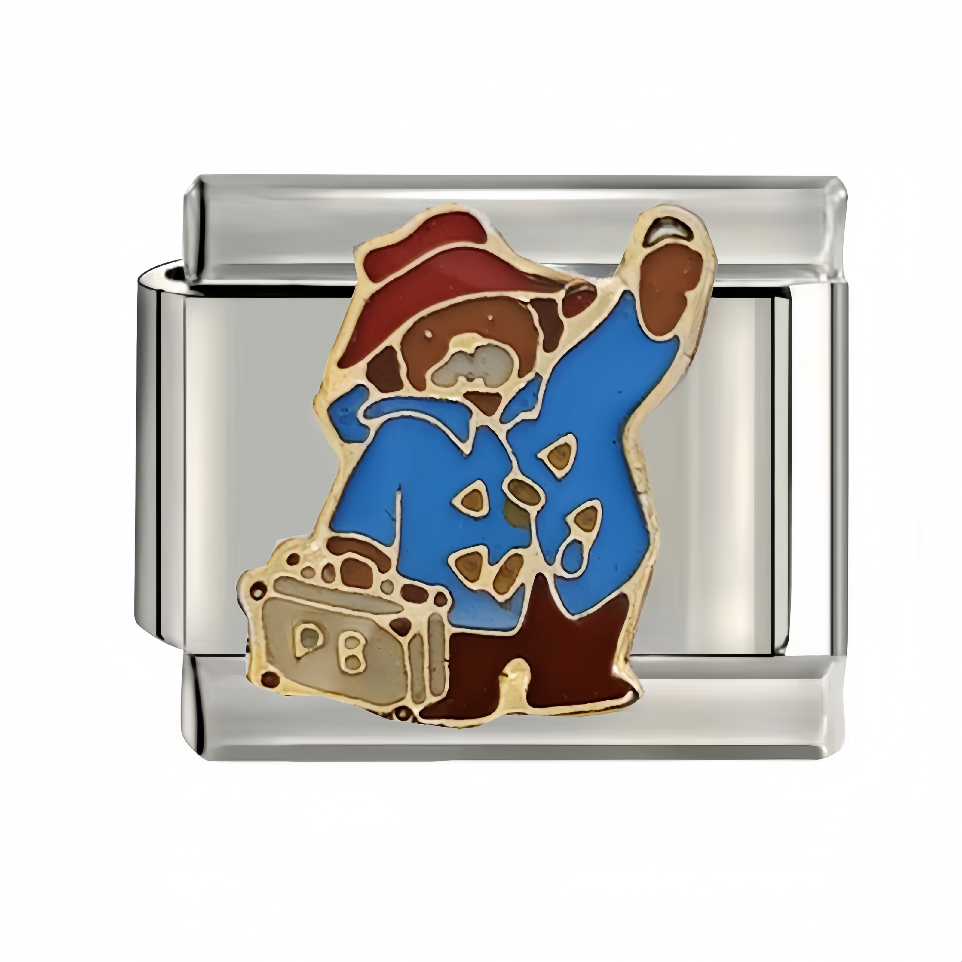 Women's Cute Cat Italian Charms Links Beads Fit 9mm Stainless Steel Bracelet Making Jewelry