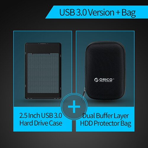ORICO 2,5 pulgadas SATA a USB 3,1 3,0 tipo C HDD SSD caso 2 4 TB Disco Duro caja de disco duro HDD externo recinto para Samsung Seagate SSD: 2169U3 PHD