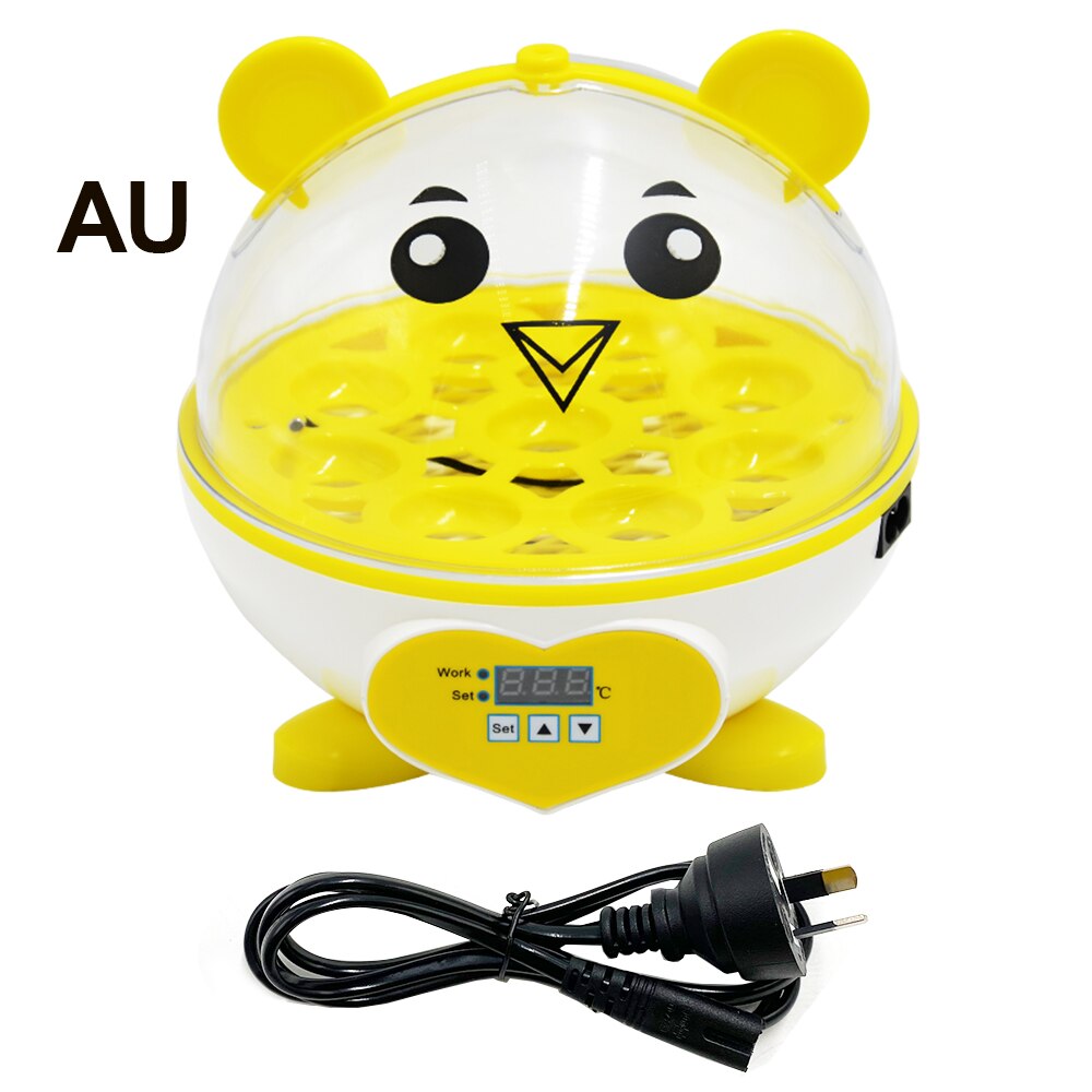 Incubadora Digital de 9 huevos para aves de corral, mejor incubadora de temperatura para granja, pollo, pato, pájaro, Paloma: Azul marino