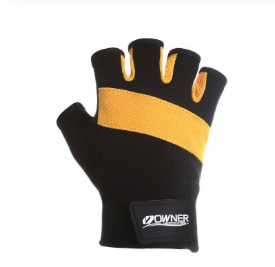 Japan der BESITZER Angeln handschuhe Anti-Unterhose Handschuhe Importiert Schaffell Tragen-beständig Stoff männer handschuhe warm halten: Gelb 5 Finger schneiden / L