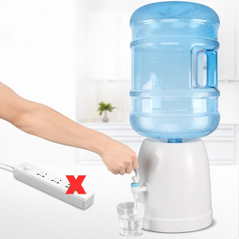 Simple water dispenser table-top household small mini water pressure mineral water bottled water bucket rack