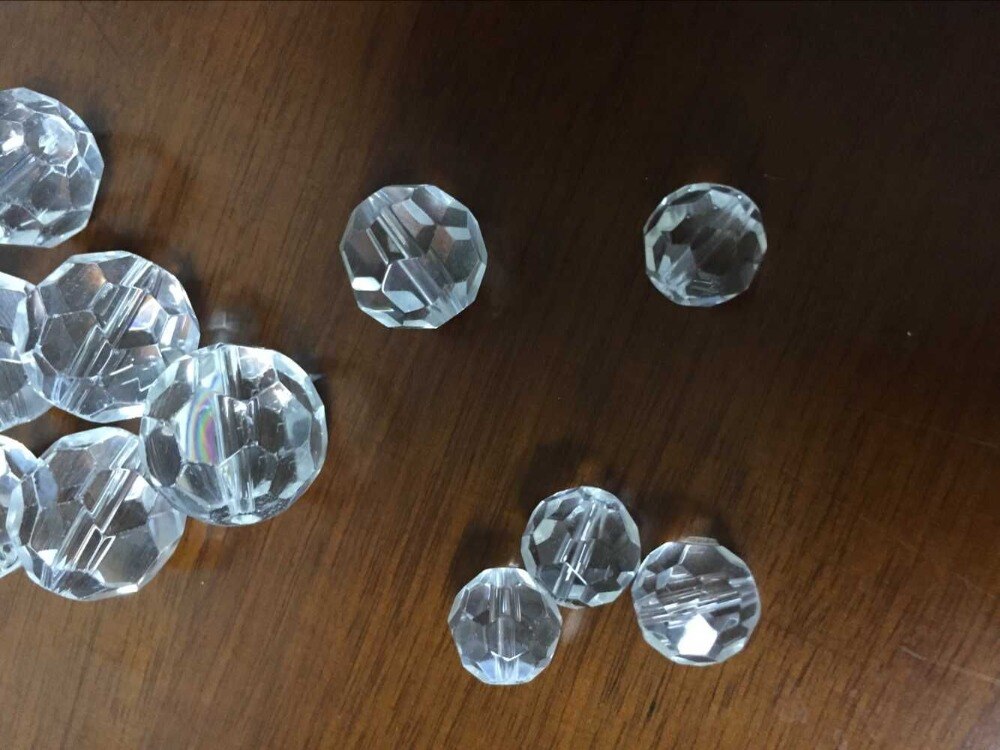 10mm type ananas Clear crystal ball voor glasvezel kroonluchter/gordijn Hanger