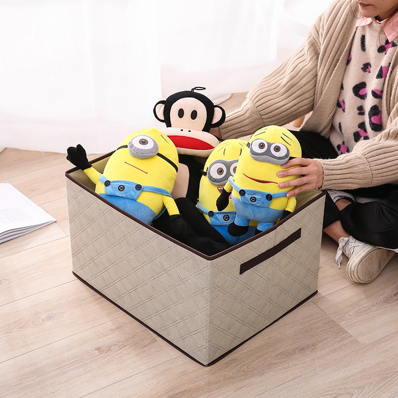 4 sizes clothes Storage Box With Cap Clothes Socks Toy books Sundries Oraganier Household clothes storage box Bins/organizer