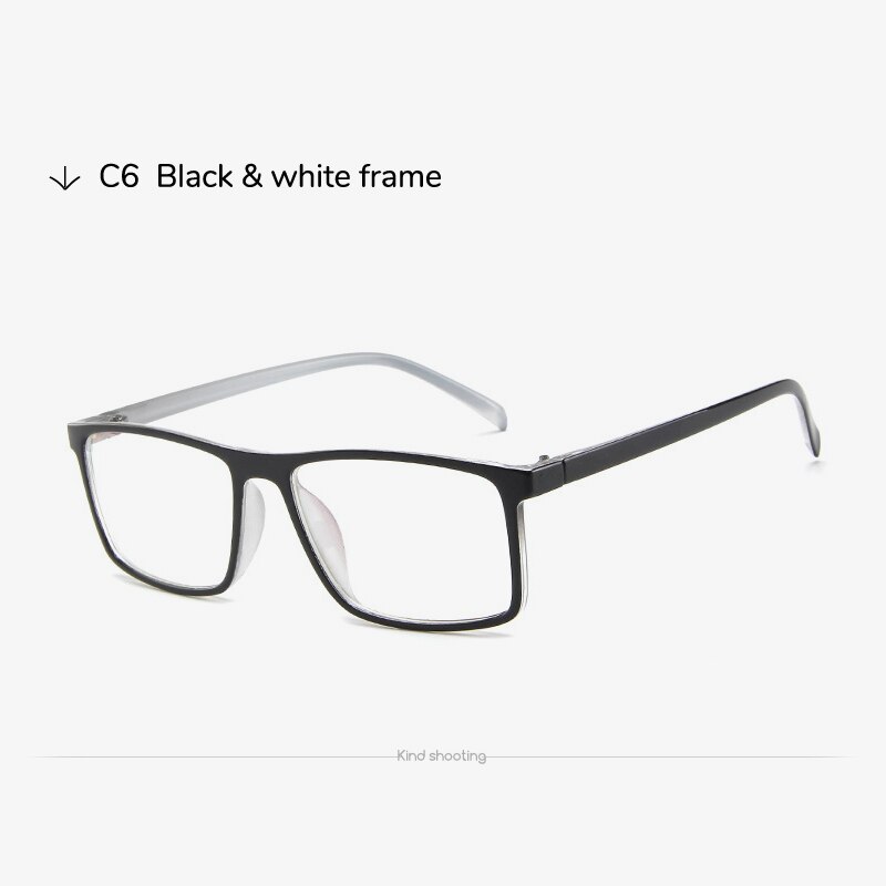 Toketorism high rectangle glasses for myopia spectacle frames for women men 9242: C6