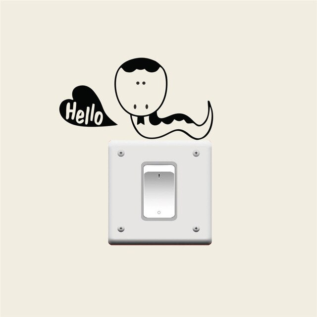 Slange vinyl wallsticker hjemmeindretnings-klistermærker til #39 værelser hjemmefestindretningstapet