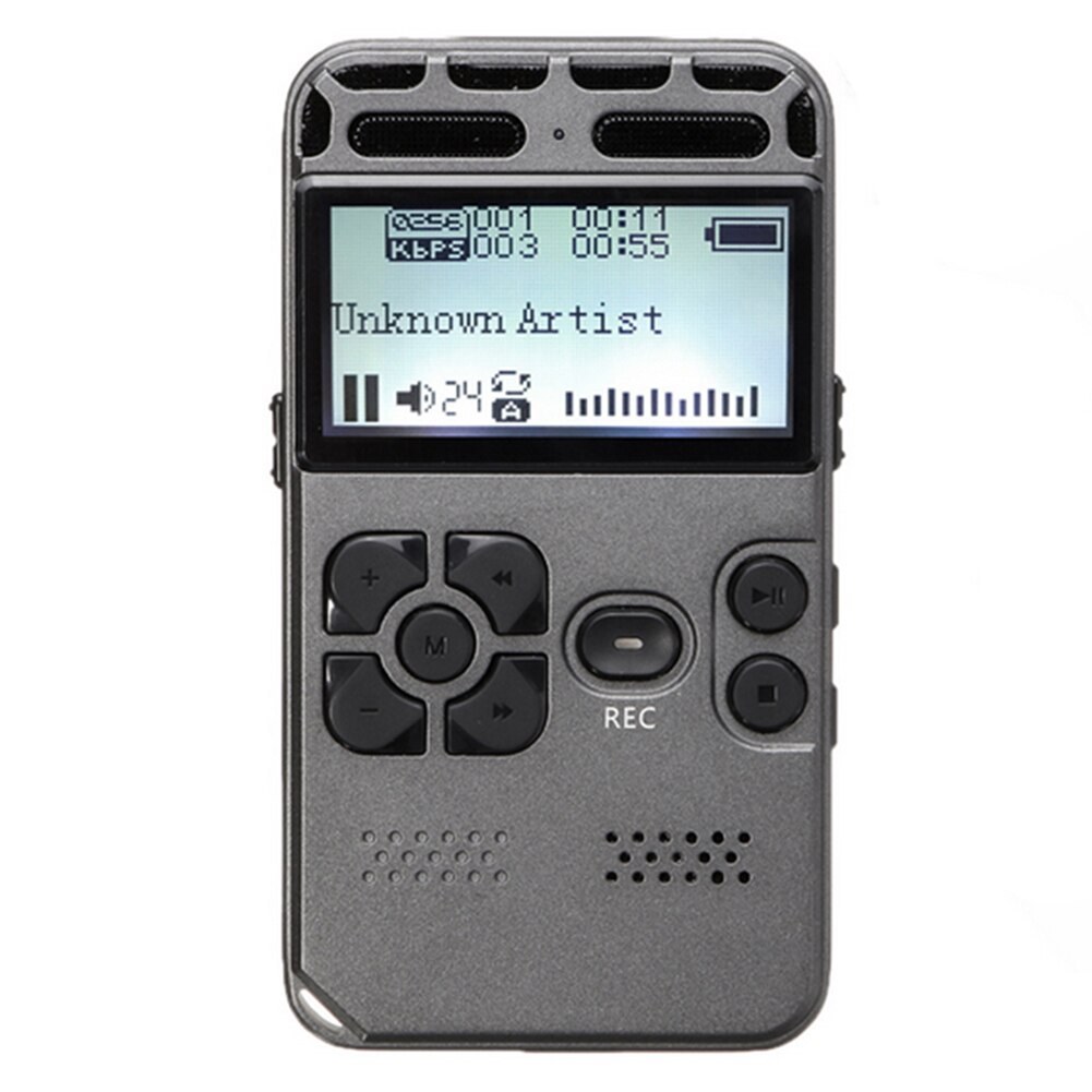 Huishouden Kantoor Houden Rustige Producten 8Gb Digitale Voice Recorder 2 Inch Display Ruisonderdrukking Dictafoon MP3 Speler
