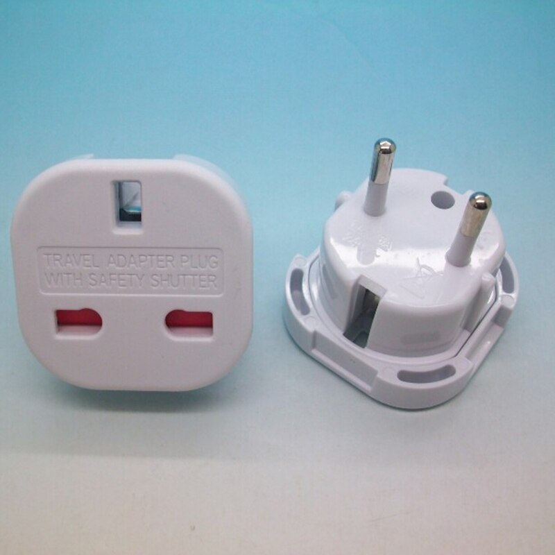 2 PiN UK TO EU EUROPE EUROPEAN UNiVERSAL TRAVEL CHARGER ADAPTER PLUG CONVERTER Wall Plug Socket