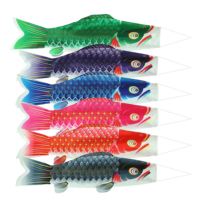 Koinobori, japonais, banderole de carpe, drapeau, cerf-volant de poisson multicolore, coupe-vent de poisson, 50/70/100cm,