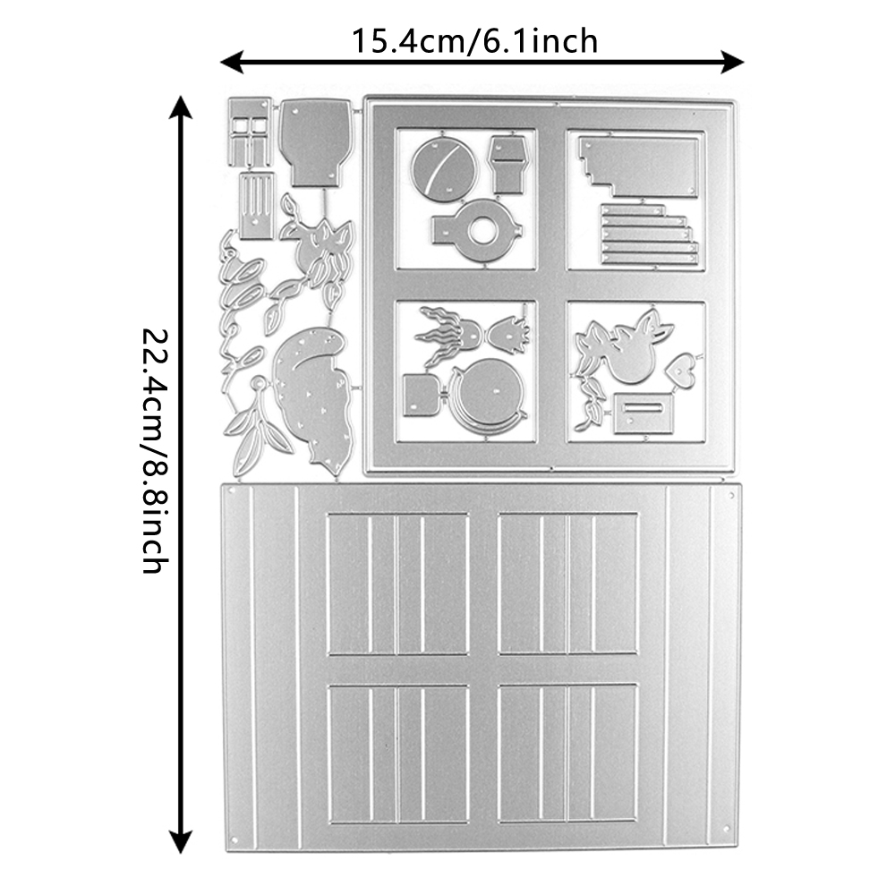 Door het vuur op display Duidelijke stempels en matrijzen Kristina Essentiële stansen voor DIY Scrapbooking Album Kaarten maken Papier Ambachtelijke Deco: green
