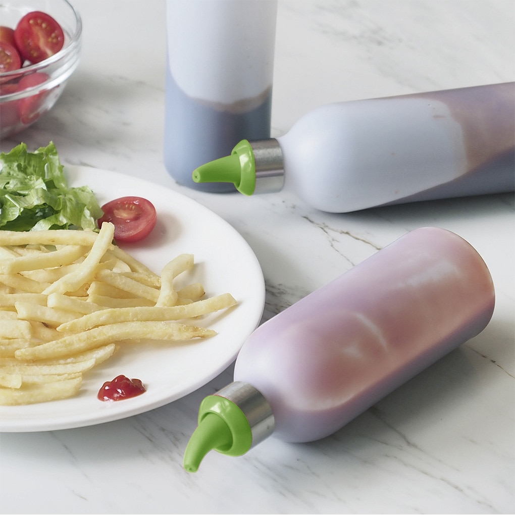 450Ml Plastic Squeeze Fles Kruiderij Flessen Dispenser Voor Jam Saus Azijn Olie Ketchup Mosterd Keuken Koken Accessoires