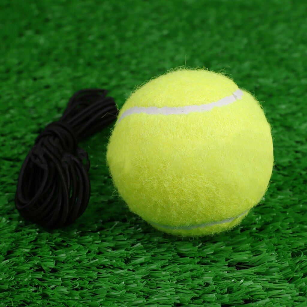 Tennis Ball with String Tennis Training Partner Rebound Practice Ball 2.5m Elastic Rope Rubber Ball For Beginner#0330y30