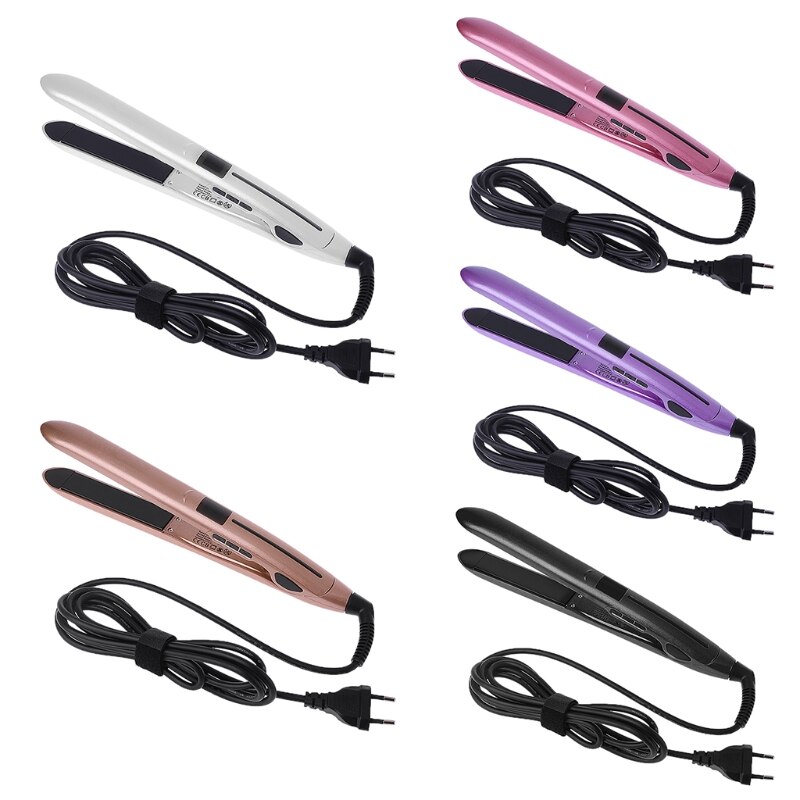 Pro Hair Salon PTC Flat Iron Hairs Straightener LCD Display Straightening Styler
