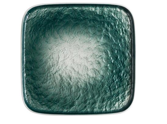 Prato de comida ocidental placa de comida ocidental placa de comida ocidental: green / 6 polegadas