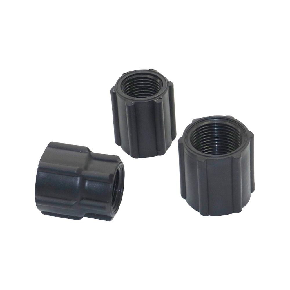 1/2" 3/4" Female Thread Straight Connector 1/2" to 3/4" Internal Thread Reducer Coupling Adapters Plumbing Pipe Fittings