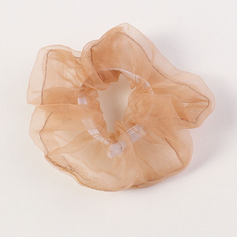 Oversized Hair Scrunchies For Women Solid Organza Scrunchie Hair Rubber Bands Elastic Hair Ties Accessories Ponytail Holder: A4