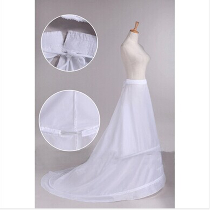 Top a-lijn 2 hoepel bruids petticoat crinoline onderrok dames bruids petticoats