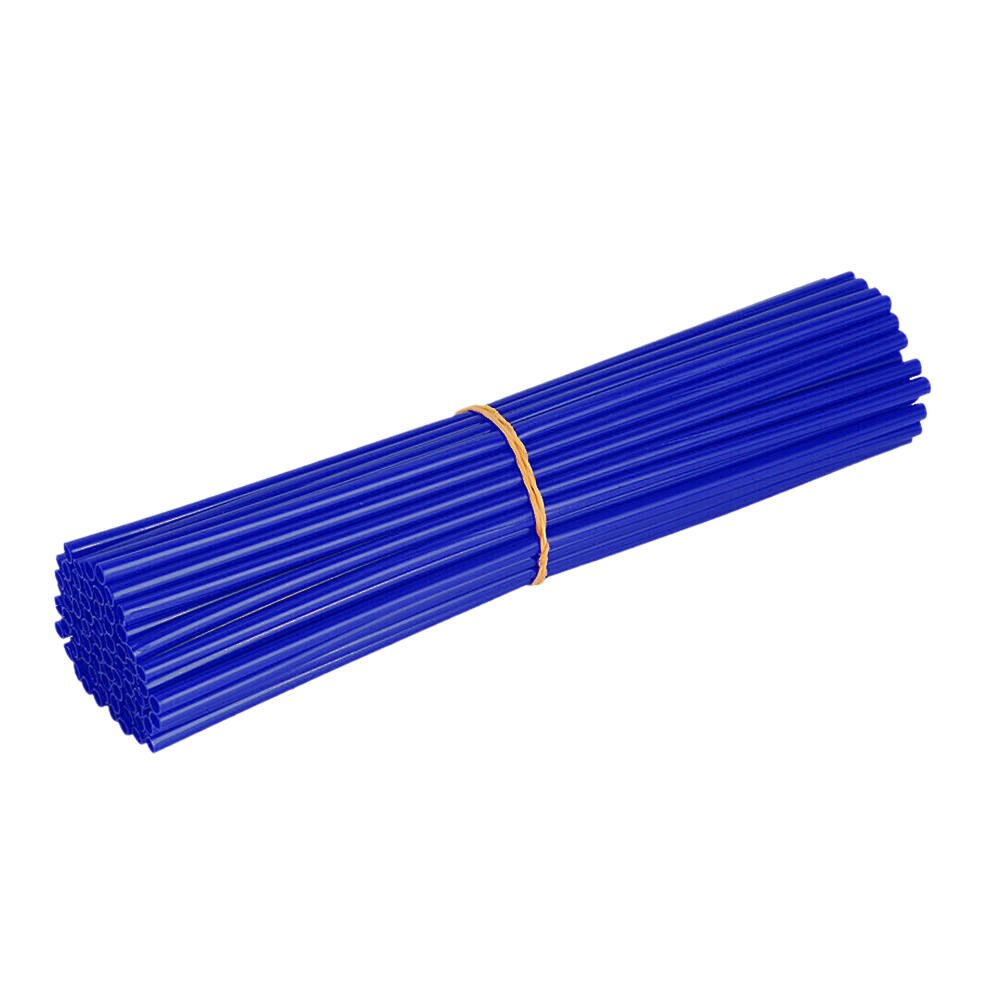 72Stck Universal- Farbe Speichen Hülse Speichen Reifen Draht Hülse 24CM Farbe Kunststoff Hülse