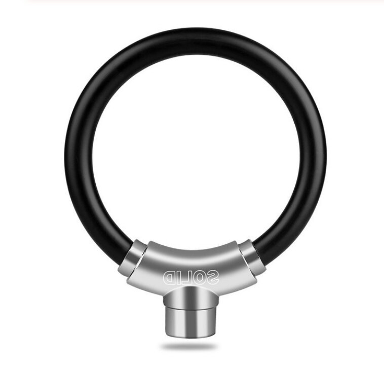 Mini Locks Chains And Locks 2 buttons Portable Zinc Alloy Mountain Bike Ring Lock Anti-theft Lock Bicycle Road Bike Safety lock: Black