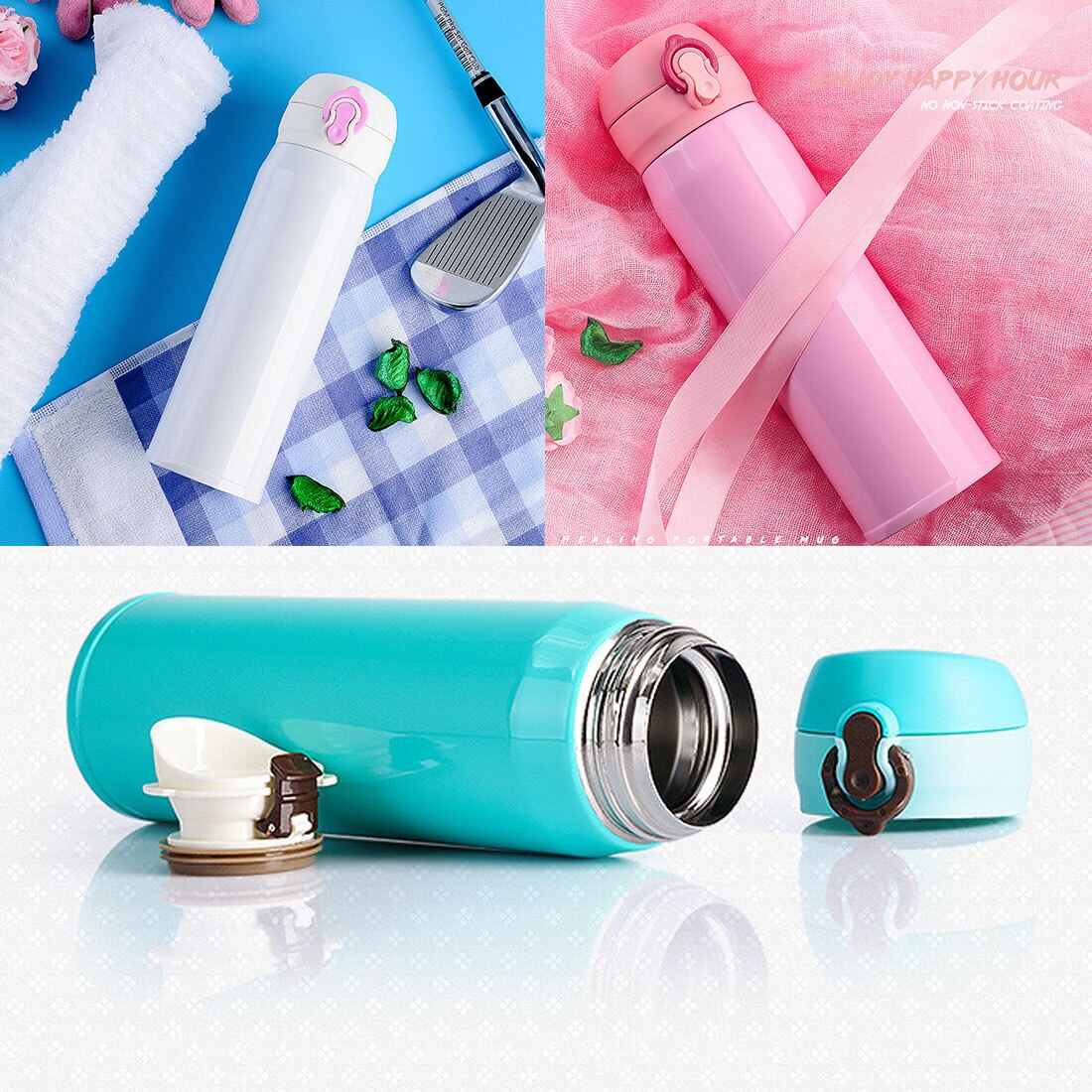 500ml termos robić herbaty z filtrem kubek termiczny ze stali nierdzewnej kubek robić kawy butelka wody gabinet biznes Dom Thermoes