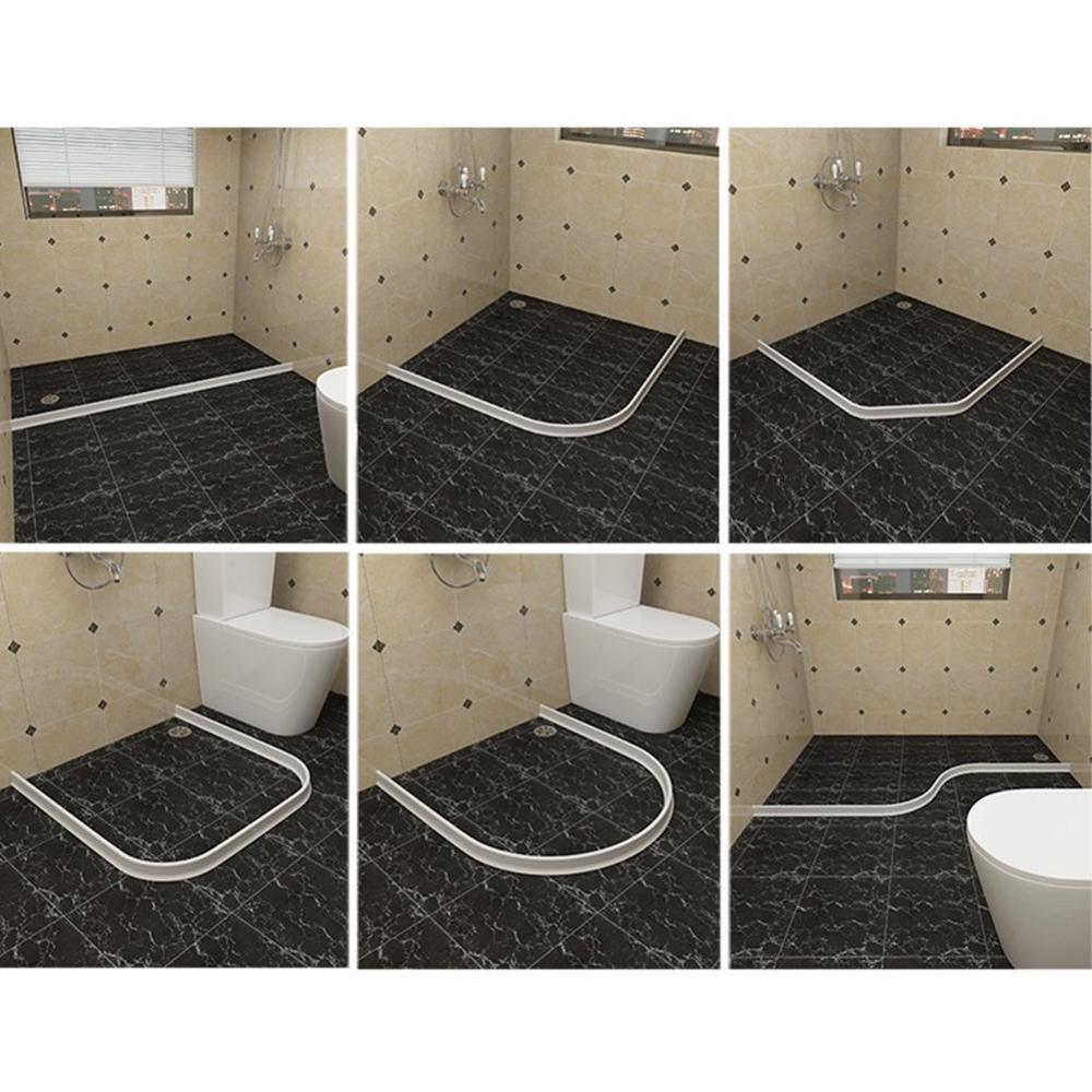 Bathroom Water Stopper Flood Barrier Rubber Dam Silicon Water Blocker Dry and Wet Separation Improve
