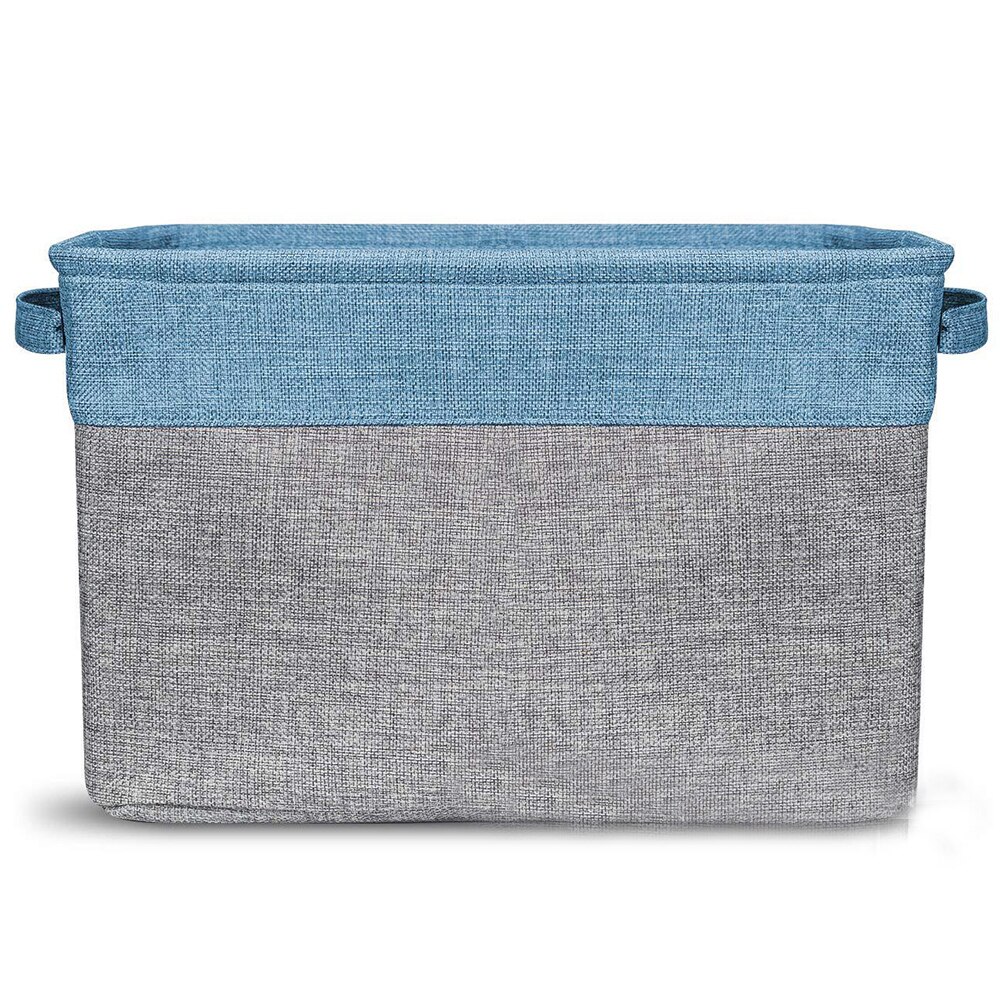 Bloc de couleur boîte de rangement pliable pour vêtements, jouets, panier, organisateur d'articles divers, organisateur de livre cosmétique, conteneur de papeterie