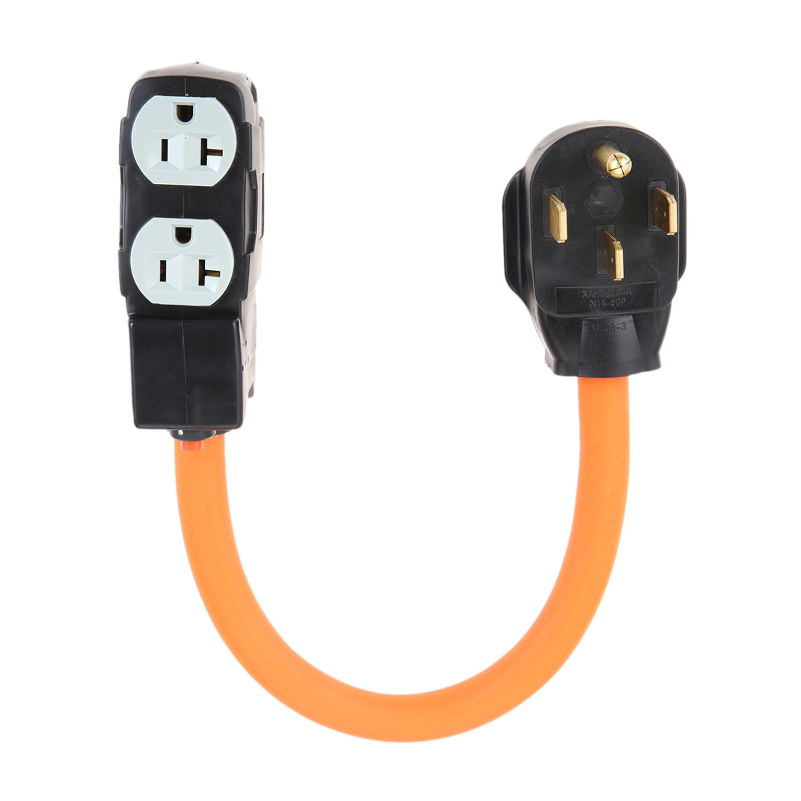 4-Prong 220-Volt Plug Naar 120-Volt 15/ 20Amp Huishouden Vrouwelijke Adapter Cord (4-Prong 14-50 Outlet Om (4) huishoudelijke W/Breaker)