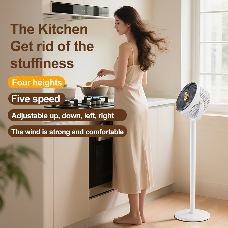 Ventilador de Pedestal plegable portátil, Enfriador de aire USB de 4000mah, ventilador de pie inalámbrico recargable para el hogar al aire libre, ventilador de mesa.