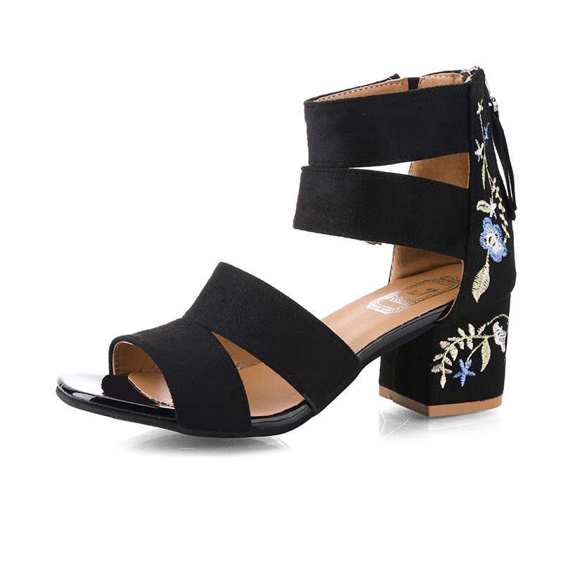 Brand Women High Heels Pumps Super High Heel Women's Banquet Waterproof Platform Toe Sexy Sandals Gladiator Heels: Blue / 36