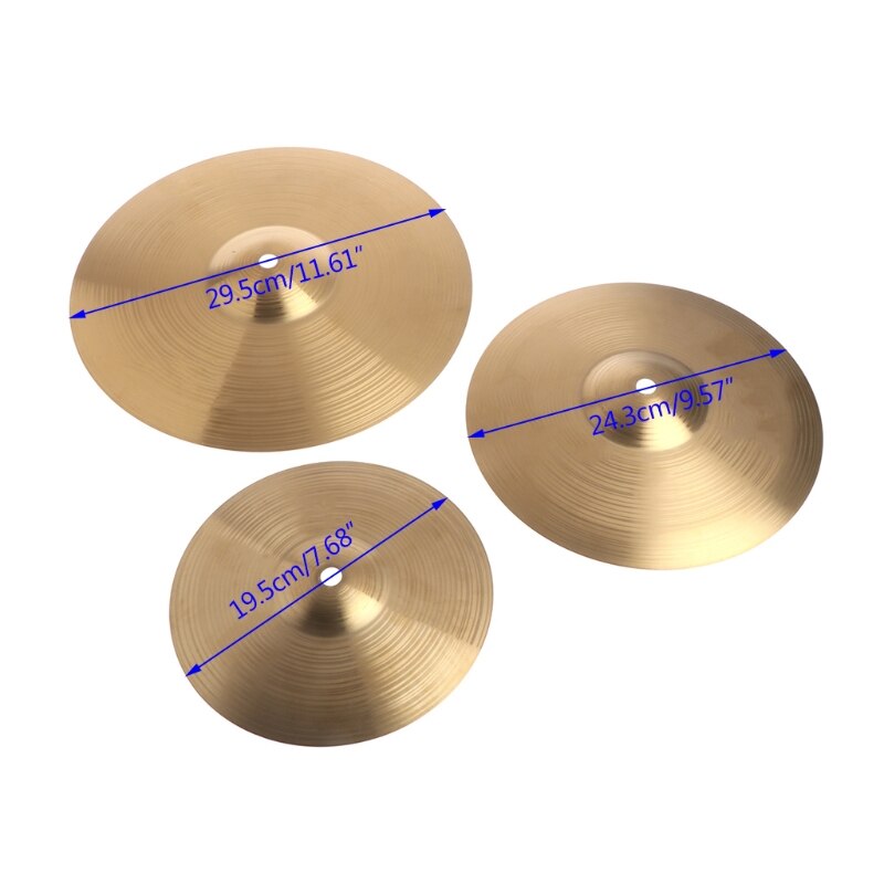 1 Pc Beginner Koperlegering Crash Cimbaal Drum Duurzaam Messing Percussie Instrument 8 10 12 Muziekinstrument Accessoires