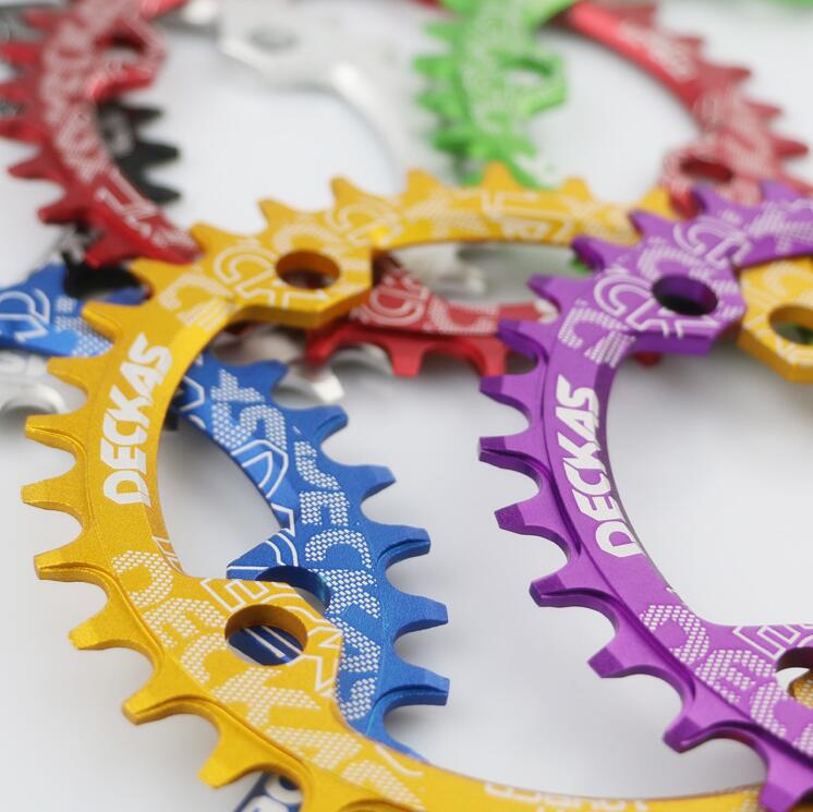 Deckas 104BCD Oval / Round Narrow Wide Chainring MTB Mountain bike bicycle 32T 34T 36T 38T crankset Tooth plate Parts 104 BCD