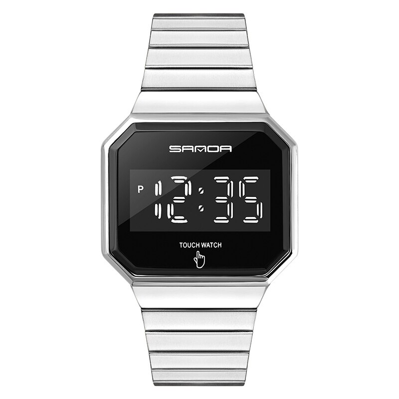 Montre numérique pour hommes montre écran tactile LED montre électronique étanche pour hommes montres de plongée horloge de sport de de: E