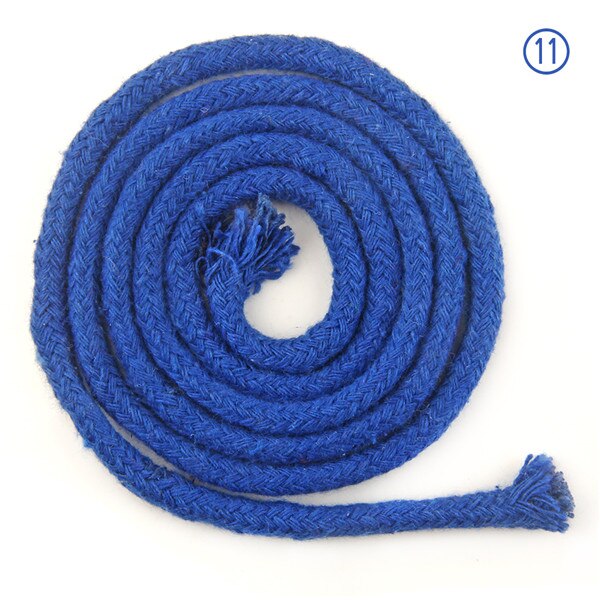 Ficelle colorée de 5mm, accessoires pour bricolage, cordon rond en coton pour vêtements, corde à dessin en macramé de 10 m/min/lot: Color No.11