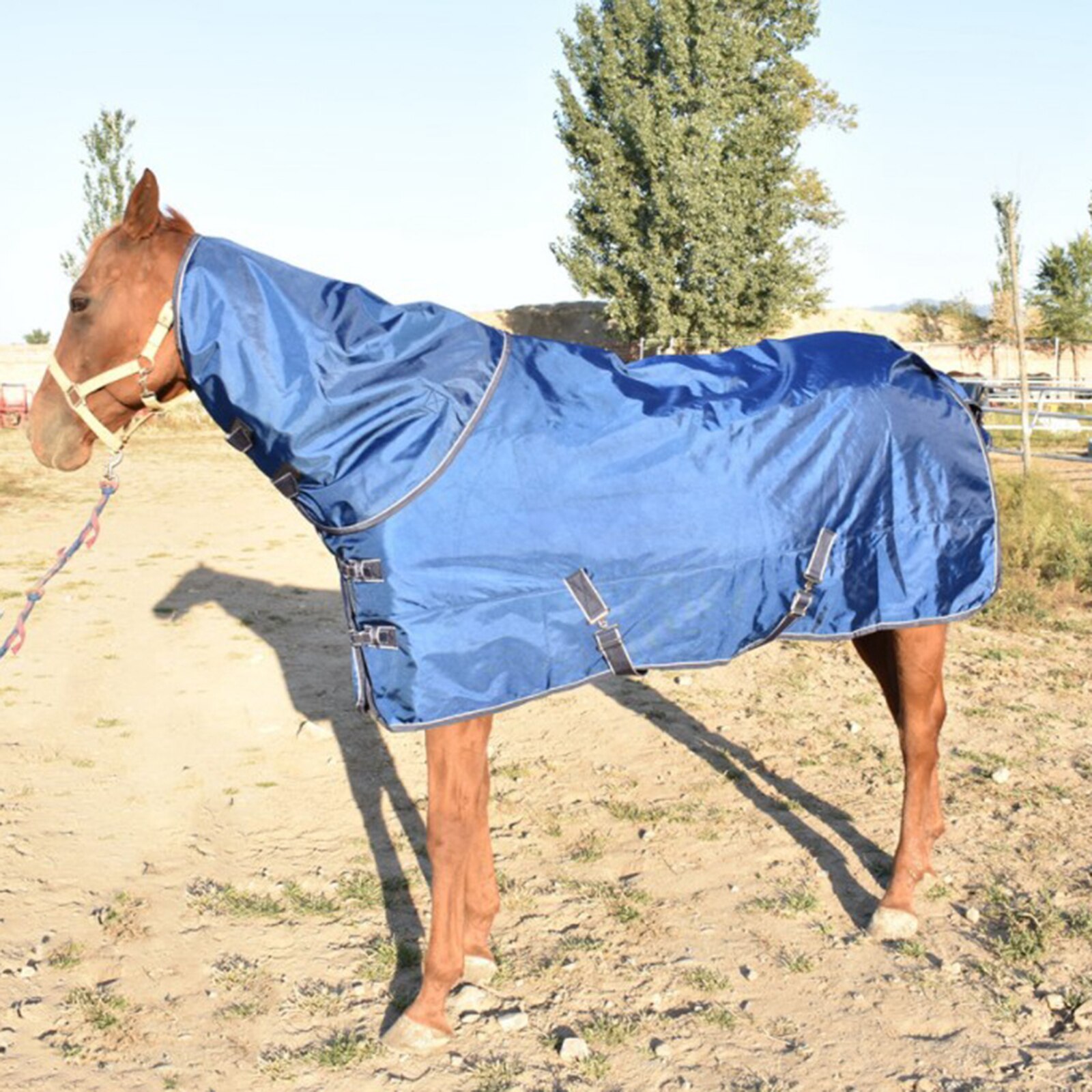 Waterproof Horse Turnout Sheet Pony Blanket Coat Equine Rug Flies Block