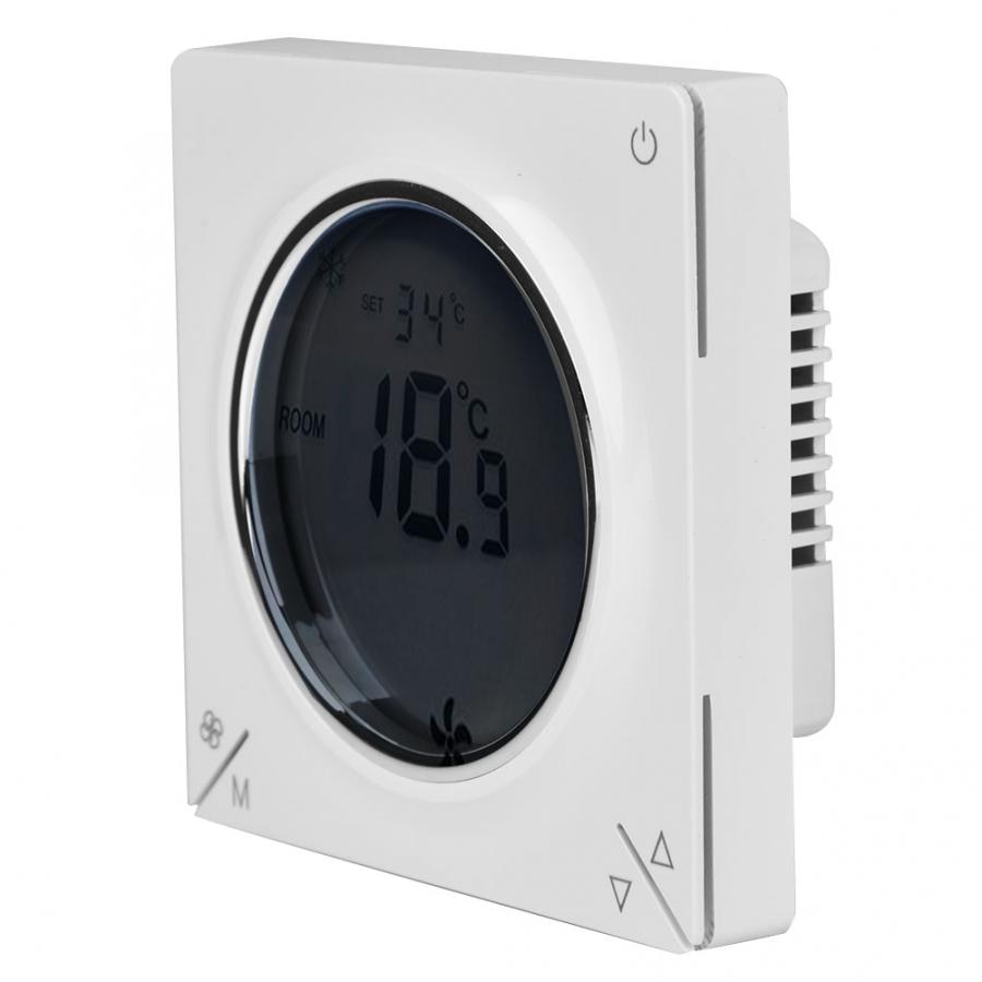 Lcd termostat 806f lcd klimaanlegg viftekonvektor sentral termostat kjøling oppvarming romtemperaturregulator