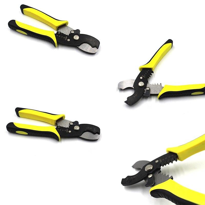 Automatische Draad Stripper Tang Kabel Strippen Cutter Duurzaam Crimper Krimptang Multifunctionele Fit 8/12/14/16 Awg Draad tang