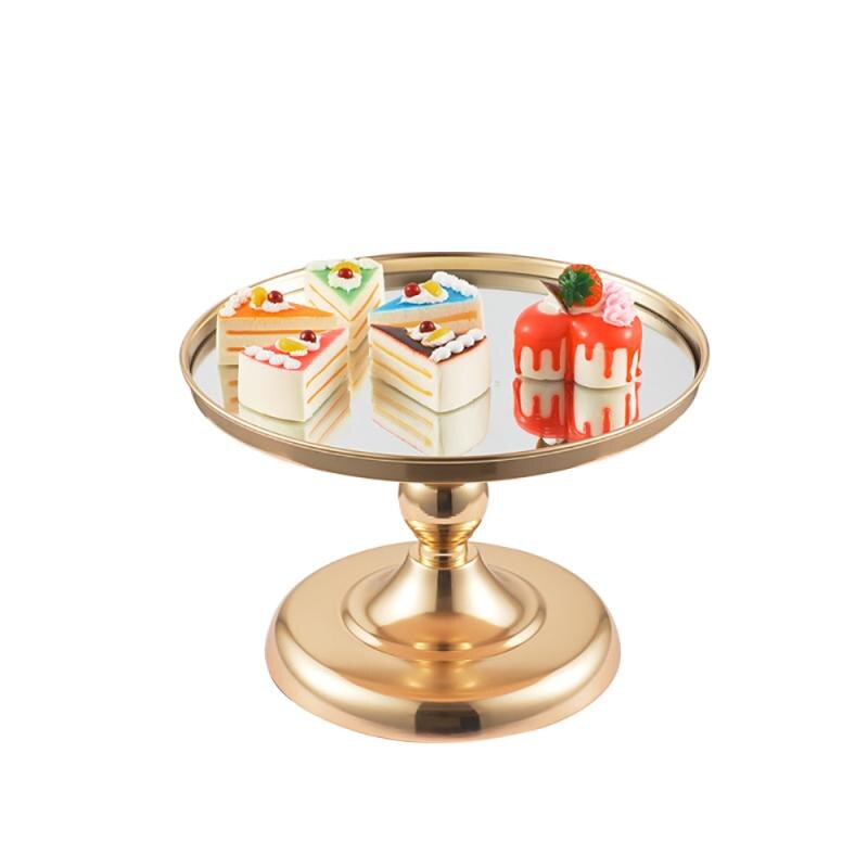 8/10/12 Inch Wedding Cake Stand Set Gold Mirror Metal Cupcake Beautiful Tray Dessert Display Decoration Tools Baking Dishes Pans