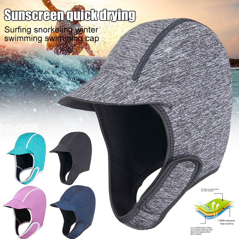 Gorro ajustable para Buceo, Surf, Kayak, Rafting, canoa, Snorkel, natación, sombrero, cómodo, , Surf, gorro para mantenerse ZJ