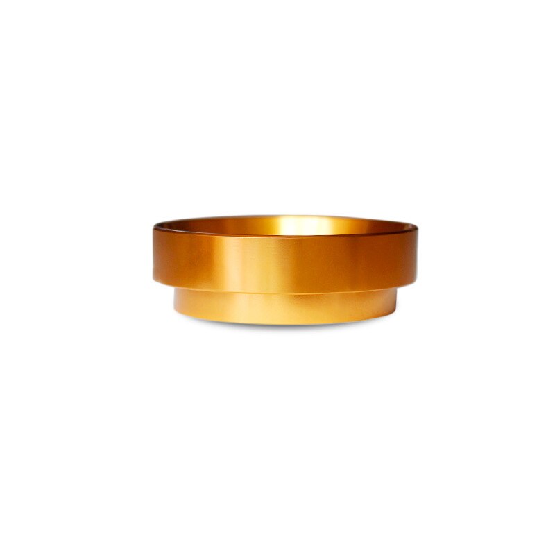 Anneau de dosage de café en aluminium, distributeur de café fait à la main 51/53/58mm, anneau d'entonnoir de dosage expresso, 1 pièce: Or / 51mm